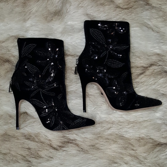 SCHUTZ Shoes - Schutz Velvet Sequin Boots